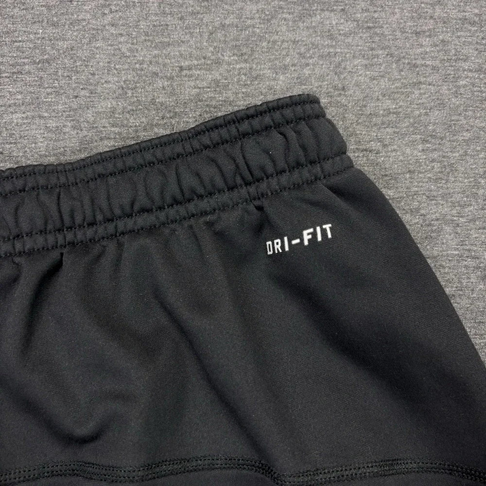 Nike Running club fleece Joggers Mens M Dri-Fit black Ankle Zip Reflective‎